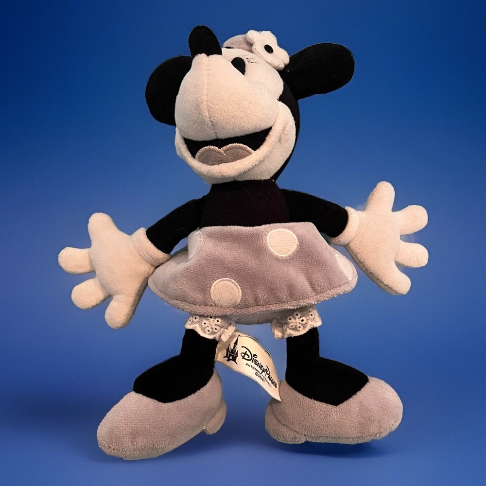 WALT DISNEY Mickey Mouse & Minnie Mono Stuffed Animal Plush Toy By Disney Parks - Picture 5 of 11